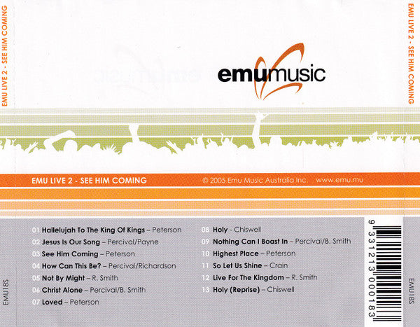 Emu Music : Emu Live 2 - See Him Coming (CD, Album, Enh)