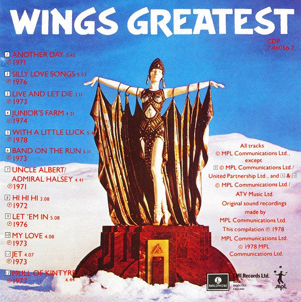 Wings (2) : Wings Greatest (CD, Comp, RE)
