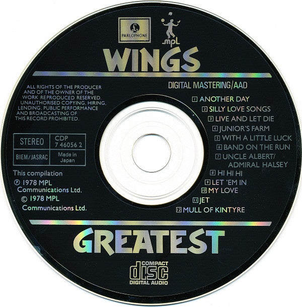Wings (2) : Wings Greatest (CD, Comp, RE)