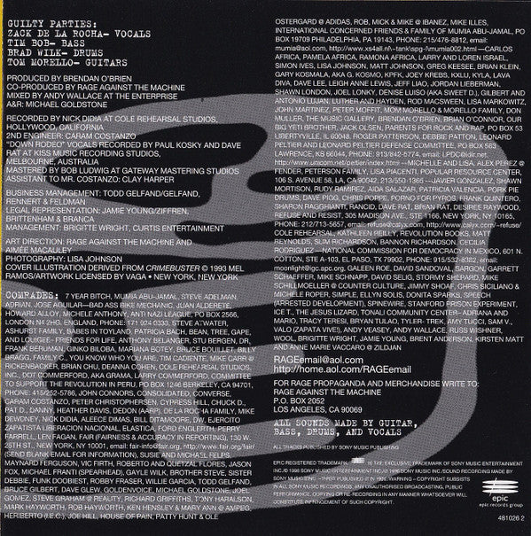 Rage Against The Machine : Evil Empire (CD, Album, RP, SME)