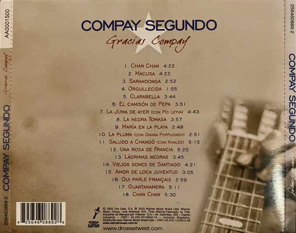Compay Segundo : Gracias Compay - The Definitive Collection (CD, Comp)