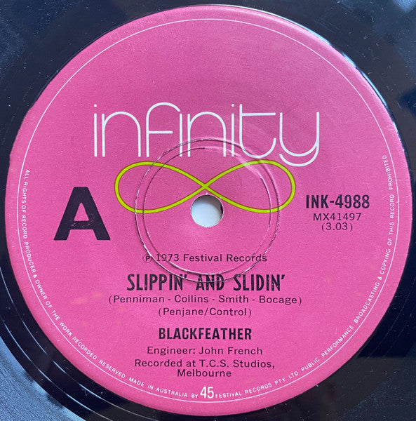 Blackfeather : Slippin' & Slidin' (7", Single)