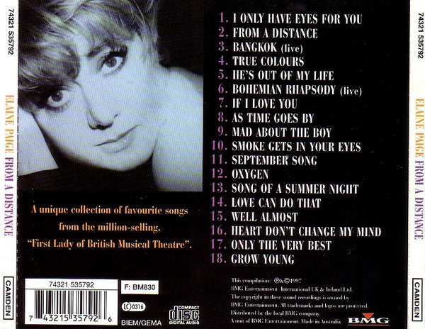 Elaine Paige : From A Distance (CD, Comp)