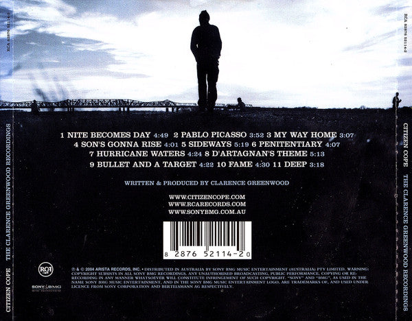 Citizen Cope : The Clarence Greenwood Recordings (CD, Album)
