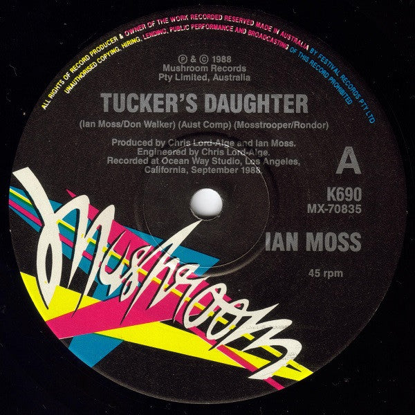 Ian Moss : Tucker's Daughter (7", Single, Ltd)
