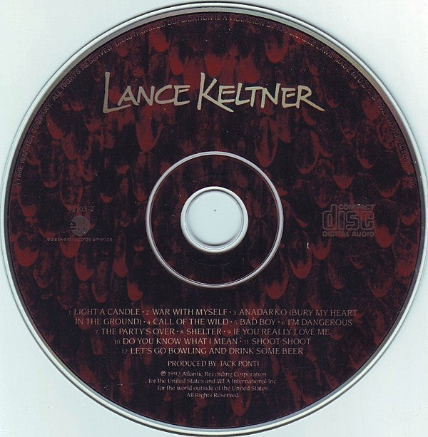Lance Keltner : Lance Keltner (CD, Album)