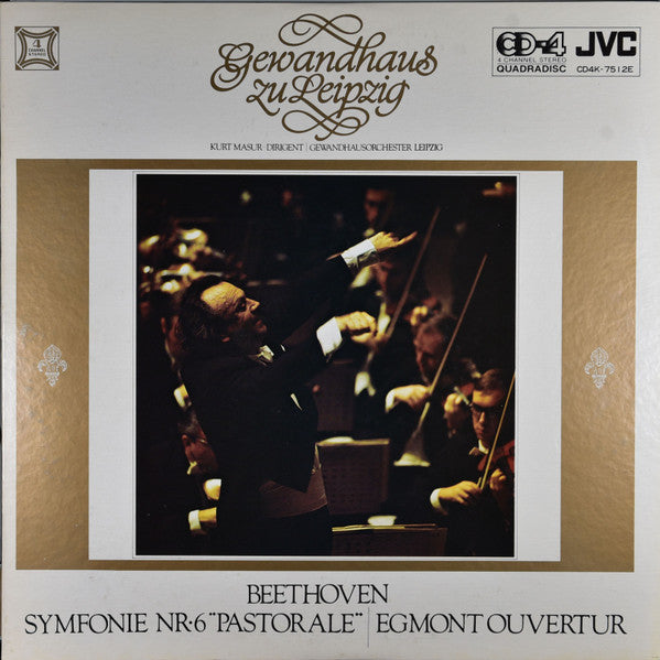 Ludwig van Beethoven, Gewandhausorchester Leipzig, Kurt Masur : Symphony Nr. 6 "Pastorale" (LP, Album, Quad)