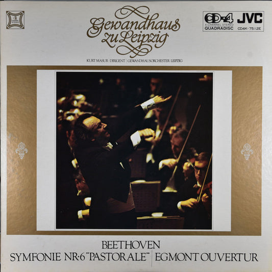 Ludwig van Beethoven, Gewandhausorchester Leipzig, Kurt Masur : Symphony Nr. 6 "Pastorale" (LP, Album, Quad)