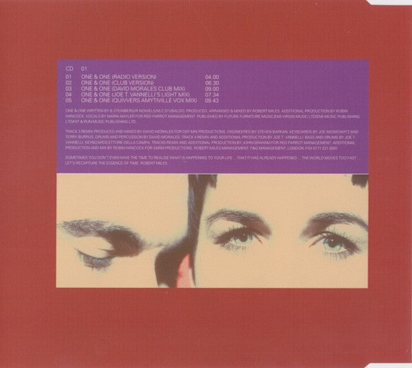 Robert Miles Featuring Maria Nayler : One & One (CD, Maxi)