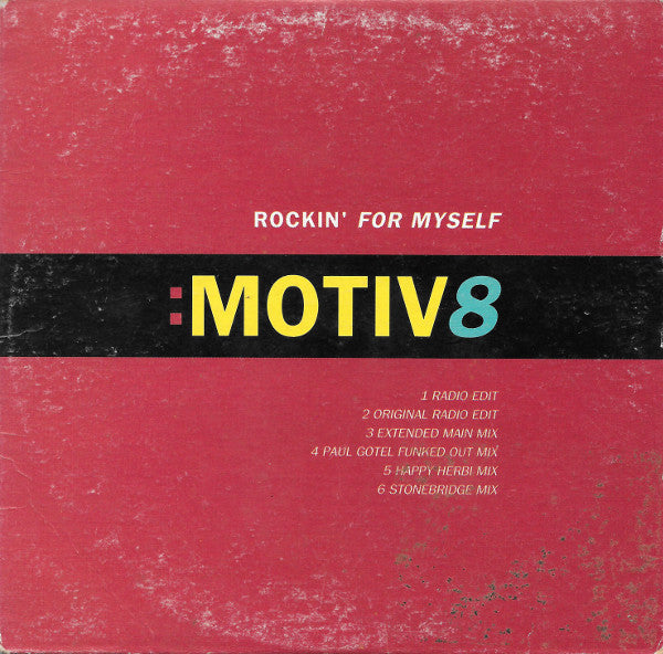 Motiv 8 : Rockin' For Myself (CD, Maxi)