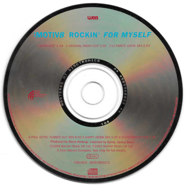 :Motiv8* : Rockin' For Myself (CD, Maxi)
