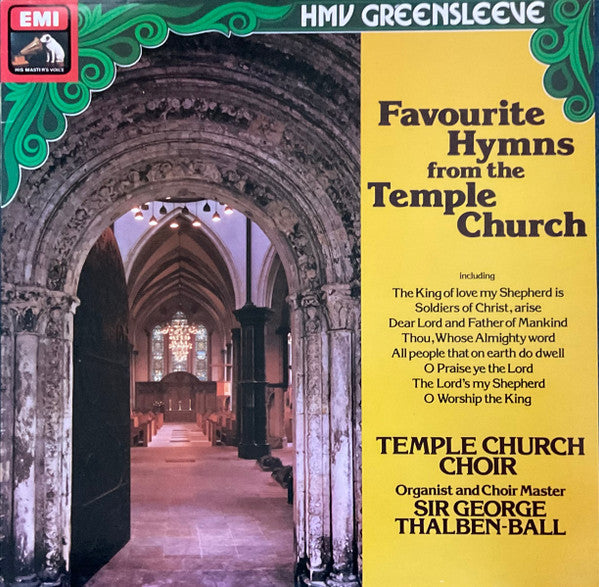 The Choir Of The Temple Church : Favourite Hymns From The Temple Church (LP)