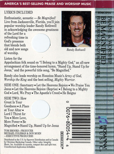 Randy Rothwell : Be Magnified (Cass, Album, Dol)