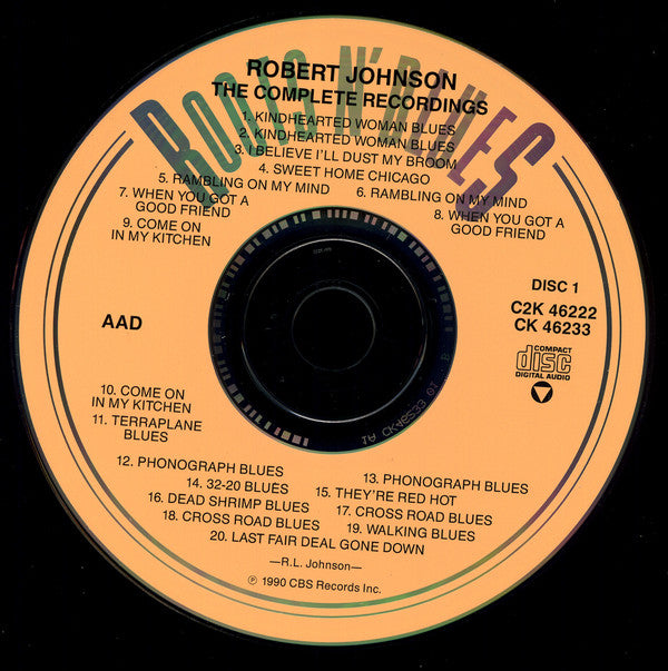 Robert Johnson : The Complete Recordings (2xCD, Comp, Mono, RE + Box)