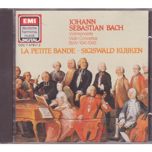 Johann Sebastian Bach, La Petite Bande, Sigiswald Kuijken : Violinkonzerte = Violin Concertos BWV 1041-1043 (CD, RE)