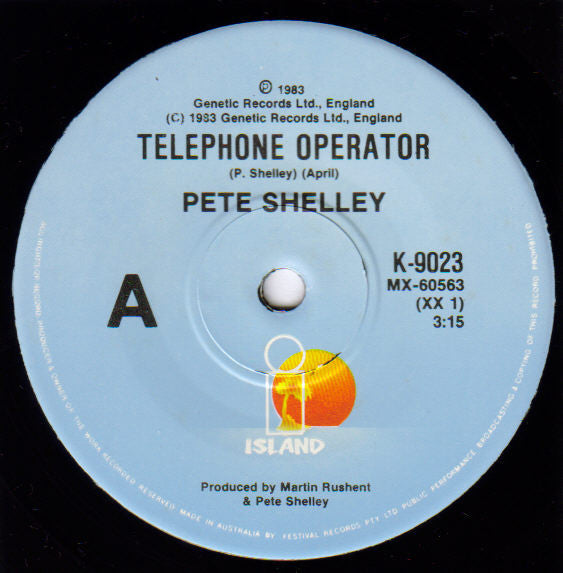 Pete Shelley : Telephone Operator (7", Single)