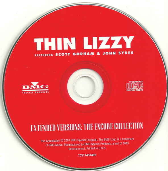 Thin Lizzy Featuring  Scott Gorham & John Sykes : Extended Versions: The Encore Collection (CD, Album)