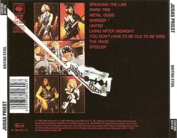 Judas Priest : British Steel (CD, Album, RE)