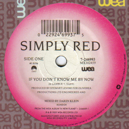 Simply Red : If You Don't Know Me By Now (7", Single)