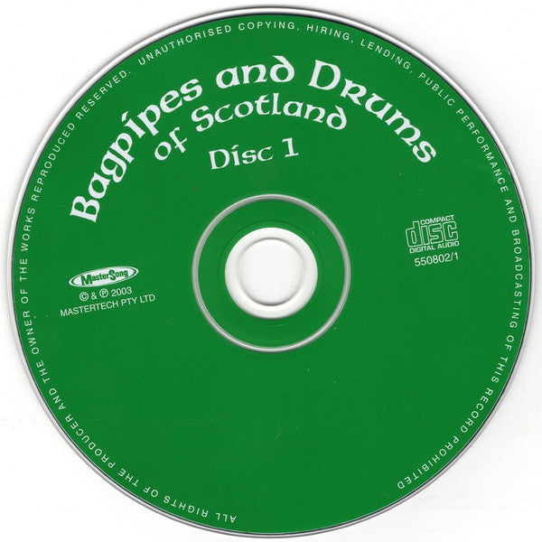 Various : Bagpipes And Drums Of Scotland (2xCD, Comp)