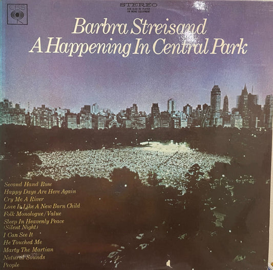 Barbra Streisand : A Happening In Central Park (LP)