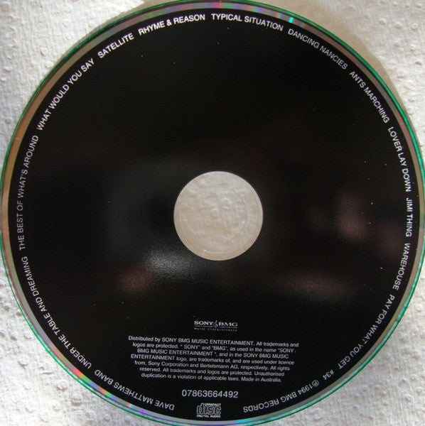 Dave Matthews Band : Under The Table And Dreaming (CD, Album, RE)