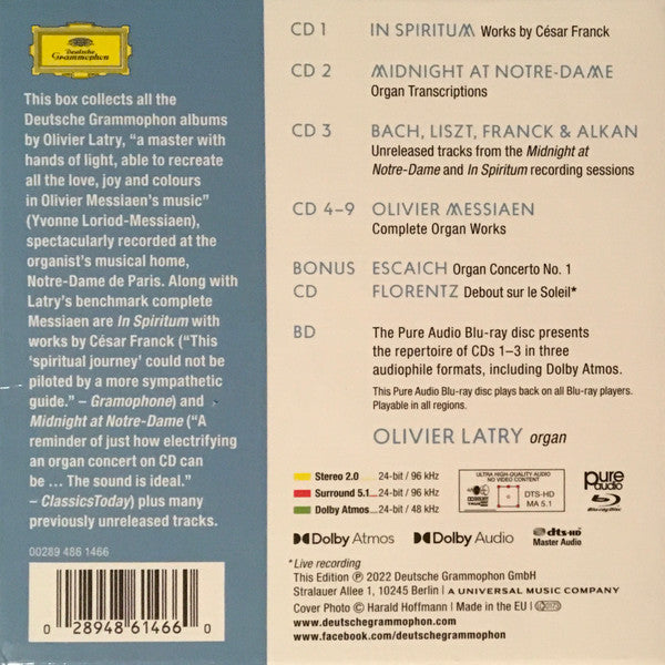 Olivier Latry : Complete Recordings On Deutsche Grammophon (Box, Comp + CD, RE + CD, RE + CD + 6xCD, RE + CD, )