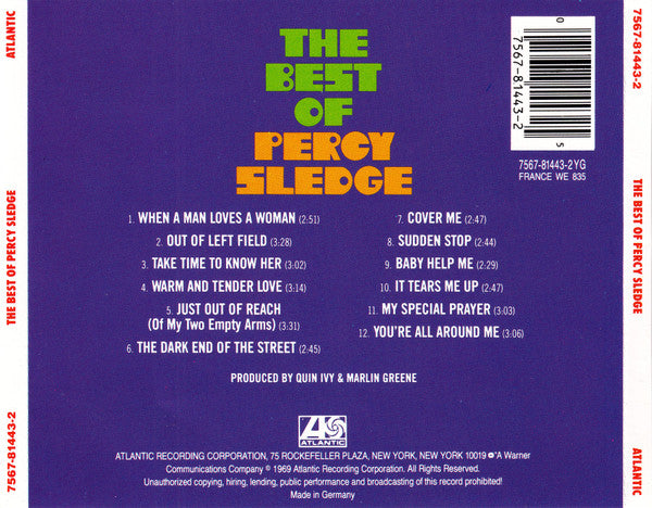 Percy Sledge : The Best Of Percy Sledge (CD, Comp, RE)