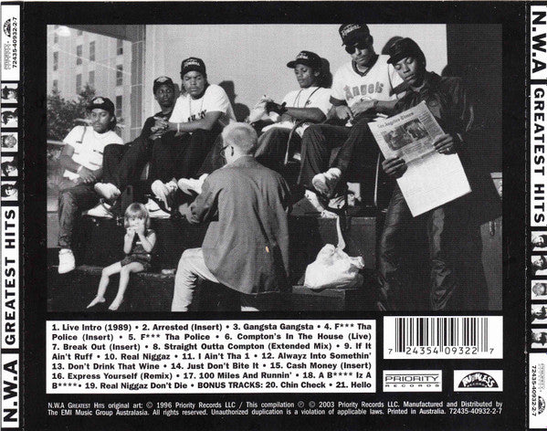 N.W.A* : Greatest Hits (CD, Comp, RE)
