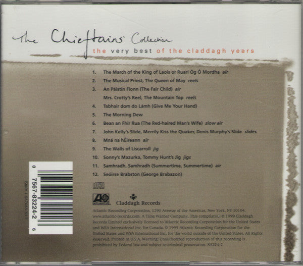 The Chieftains : The Chieftains' Collection (The Very Best Of The Claddagh Years) (CD, Comp)