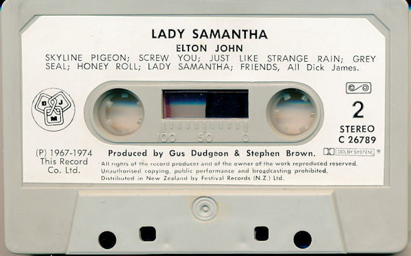 Elton John : Lady Samantha (Cass, Comp)