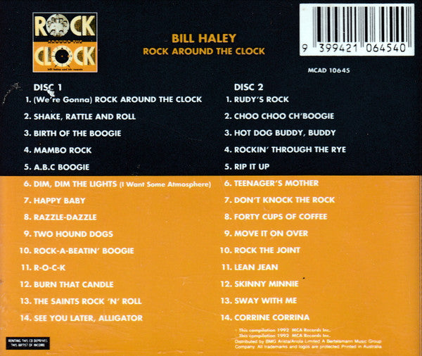 Bill Haley And His Comets : Rock Around The Clock (2xCD, Comp)