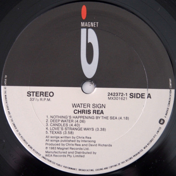 Chris Rea : Water Sign (LP, Album, RE)