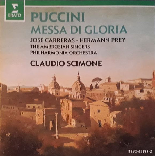 Giacomo Puccini - José Carreras, Hermann Prey, The Ambrosian Singers / Philharmonia Orchestra, Claudio Scimone : Messa Di Gloria (CD, RP, DDD)