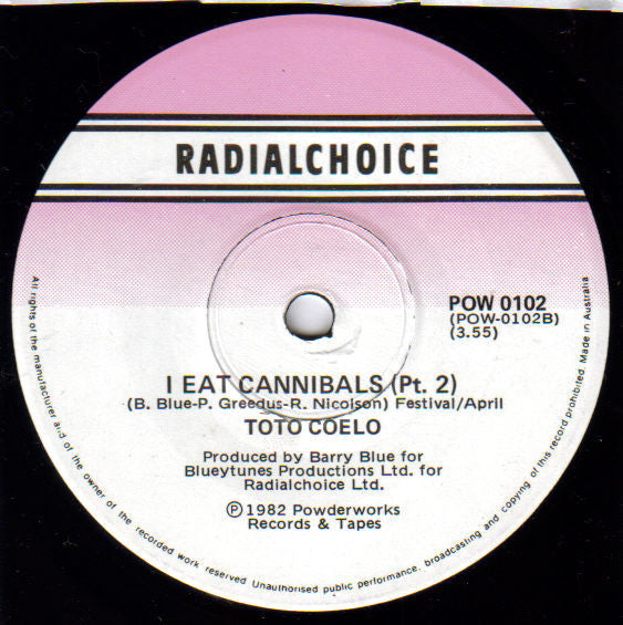 Toto Coelo : I Eat Cannibals (7", Single)