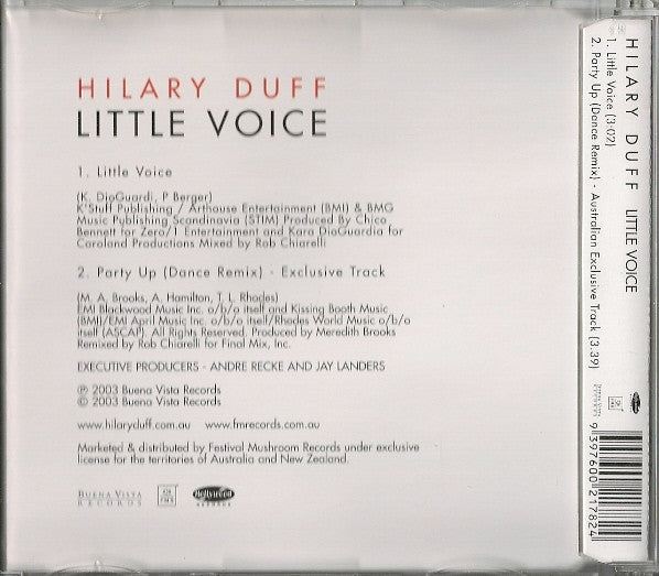 Hilary Duff : Little Voice (CD, Single)