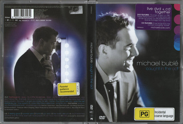 Michael Bublé : Caught In The Act (CD, Album + DVD-V, Album, NTSC)