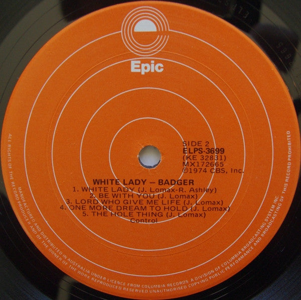 Badger (5) : White Lady (LP, Album)