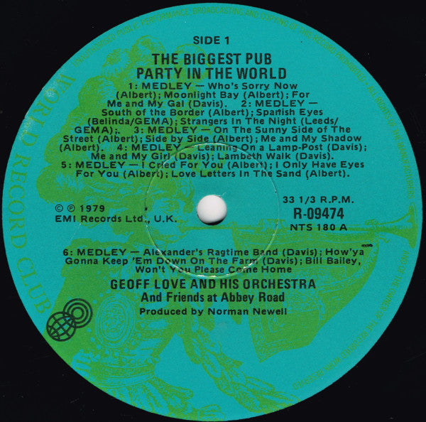 Geoff Love : The Biggest Pub Party In The World (LP, Album, Club)