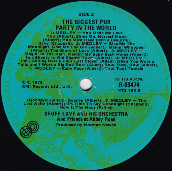 Geoff Love : The Biggest Pub Party In The World (LP, Album, Club)