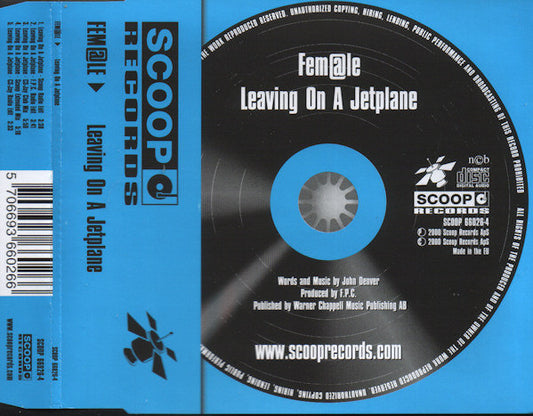 Fem@le : Leaving On A Jetplane (CD, Single)