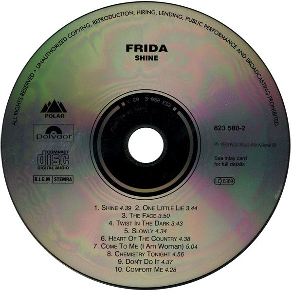 Frida : Shine (CD, Album, RE)