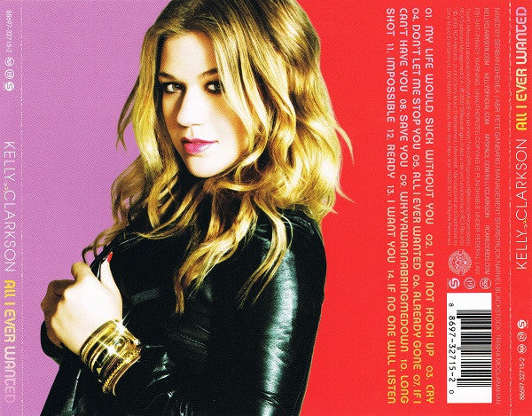 Kelly Clarkson : All I Ever Wanted (CD, Album, DAD)