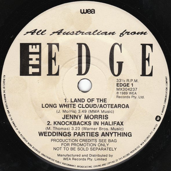 Various : All Australian From The Edge (7", Single, Promo)