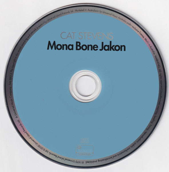 Cat Stevens : Mona Bone Jakon (CD, Album, RE, RM)