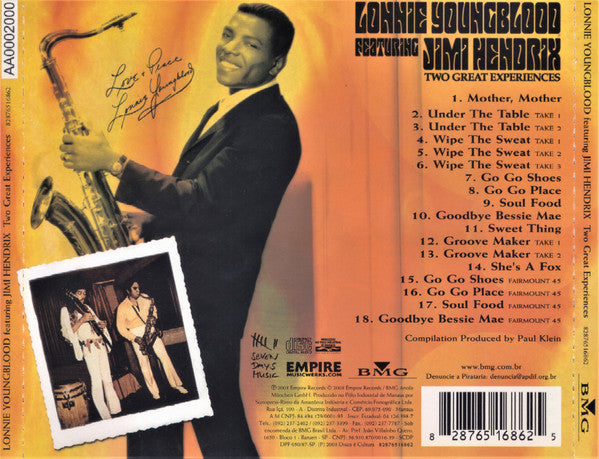 Lonnie Youngblood Featuring Jimi Hendrix : Two Great Experiences (CD, Comp)