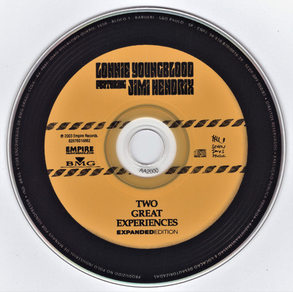 Lonnie Youngblood Featuring Jimi Hendrix : Two Great Experiences (CD, Comp)