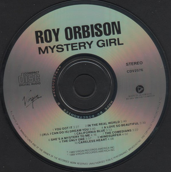 Roy Orbison : Mystery Girl (CD, Album)
