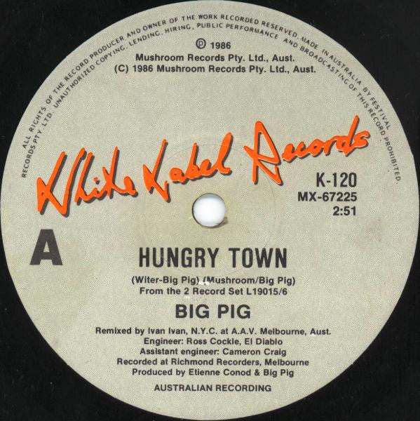 Big Pig : Hungry Town (7", Single)