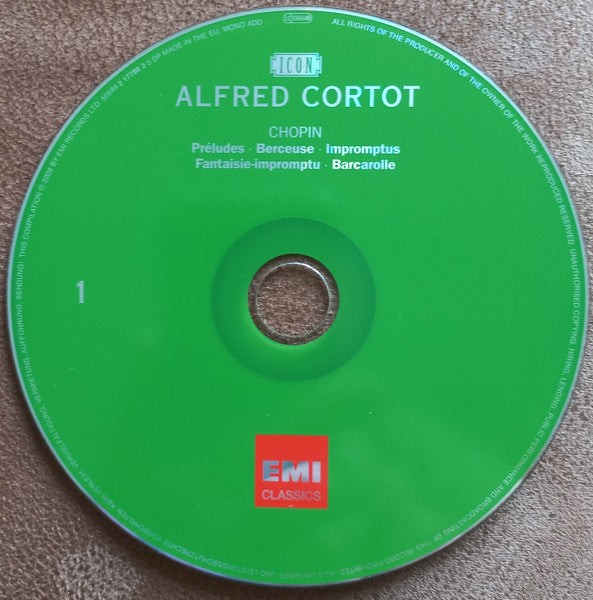 Alfred Cortot : The Master Pianist (Box + 7xCD, Comp, Mono, RE, Box)